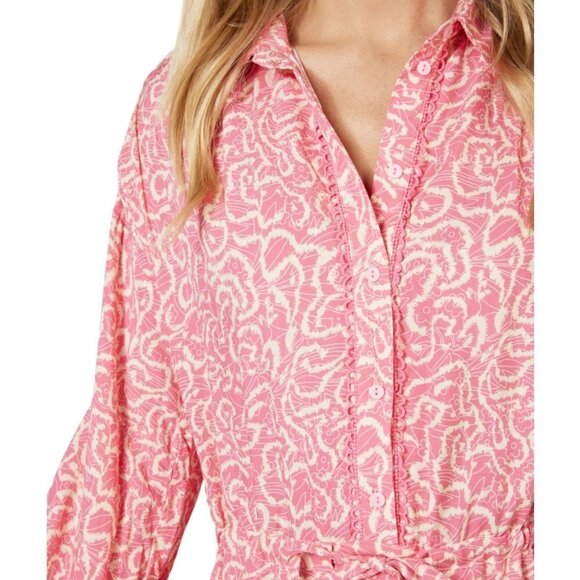 NWT ESQUALO Lace Vibrant Vacay Print Dress - Picture 7 of 11